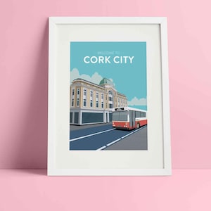 Cork City Travel Print - Irish Prints - Giclée Print - Irish Poster