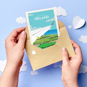 Ierse wenskaart - Ierse milieuvriendelijke kaarten - Ierse kaarten - Groeten uit Ierland