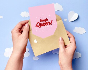 Sleigh Queen - Irish Christmas Card - Eco-Friendly