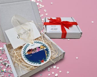 Personalised Ceramic Ornament - Irish Christmas Ornament - Customisable