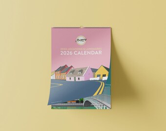 2026 Irish Calendar + Family Planner - Irish Locations & Landmarks - Christmas Gift - Stocking Filler