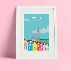 Cobh, Cork Travel Print - Irish Prints - Giclée Print - Irish Poster