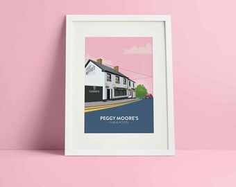 Peggy Moore's Drogheda - Irish Prints - Giclée Print - Irish Poster - Louth Ireland