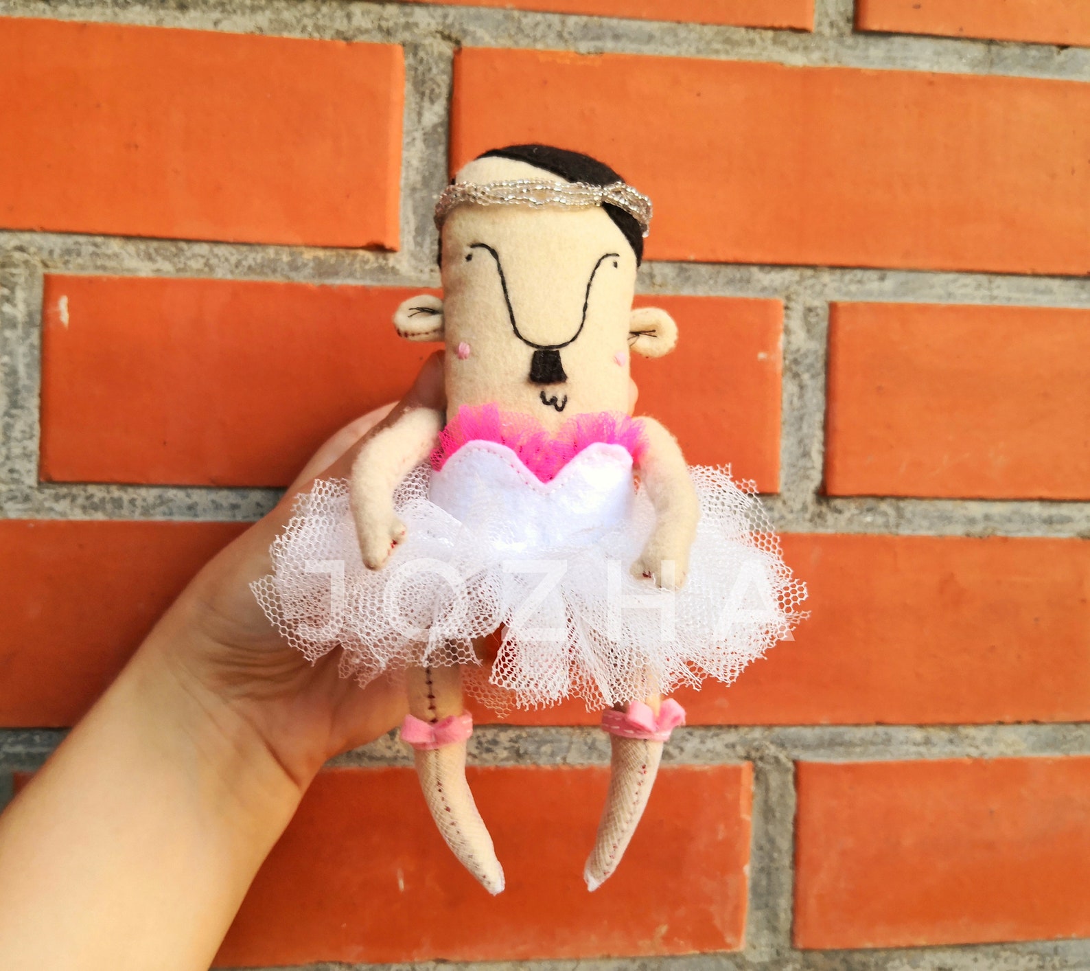 Adolf Hitler Doll brooch Hitler Soft Toy German Famous People 