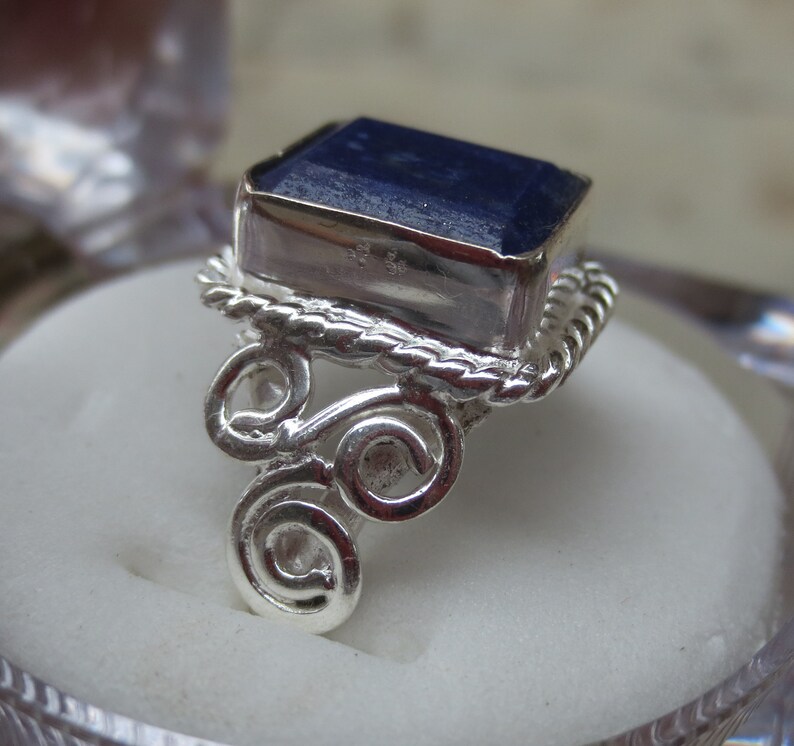 Natural Lapis Lazuli Silver Plated Ring
