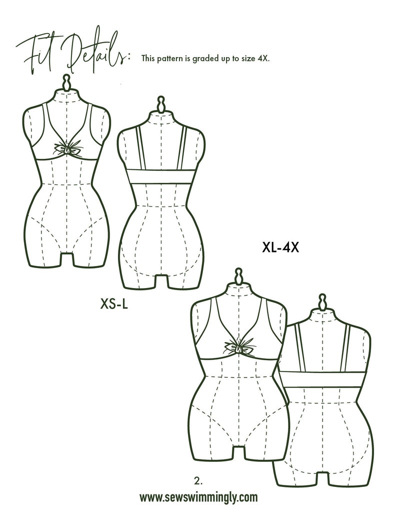 Reversible Bikini Top Sewing Pattern PDF Women's Swimsuit - Etsy Australia