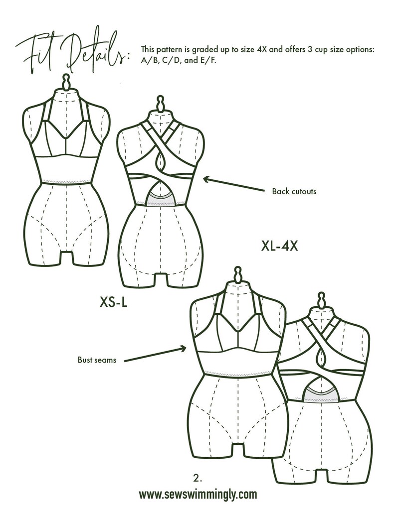 Women's Activewear Workout Top PDF Sewing Pattern Etsy.de