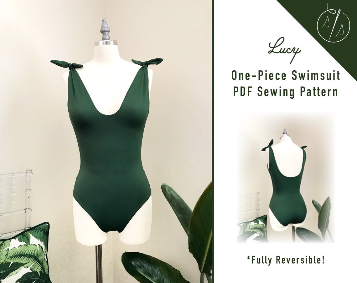 Reversible Swimsuit Sewing Pattern PDF Women's One Piece | Etsy