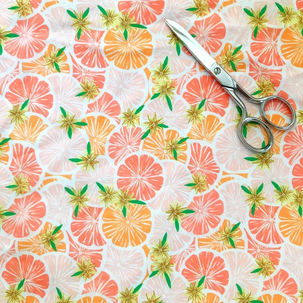 Citrus Daisy Print Swimwear Activewear 4 Way Stretch Recycled Nylon Spandex Lycra Printed Apparel Active Craft Fabric 58"-60"