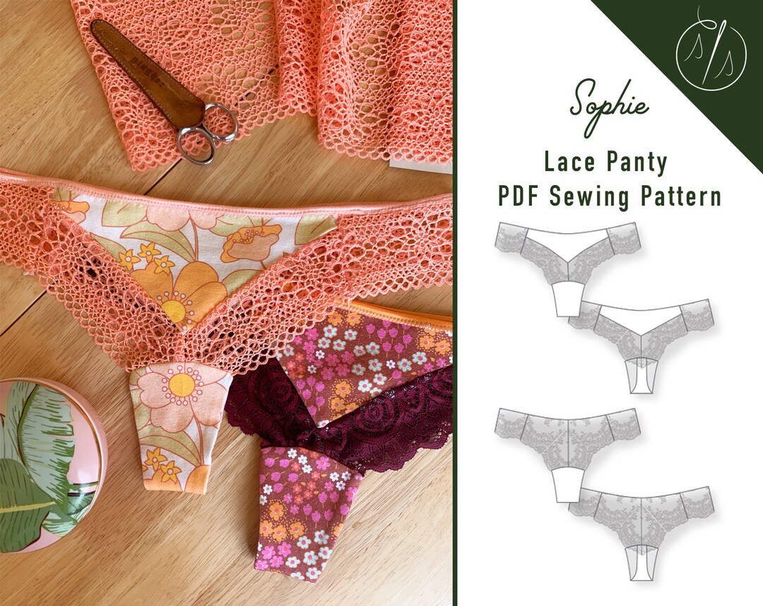 Women's Panty Sewing Pattern - A0001-22-V-12