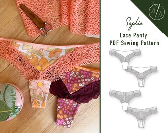 Thong Panties Sewing Pattern PDF- Panty Sewing Pattern- Women's Panties Sewing Pattern thong sewing pattern