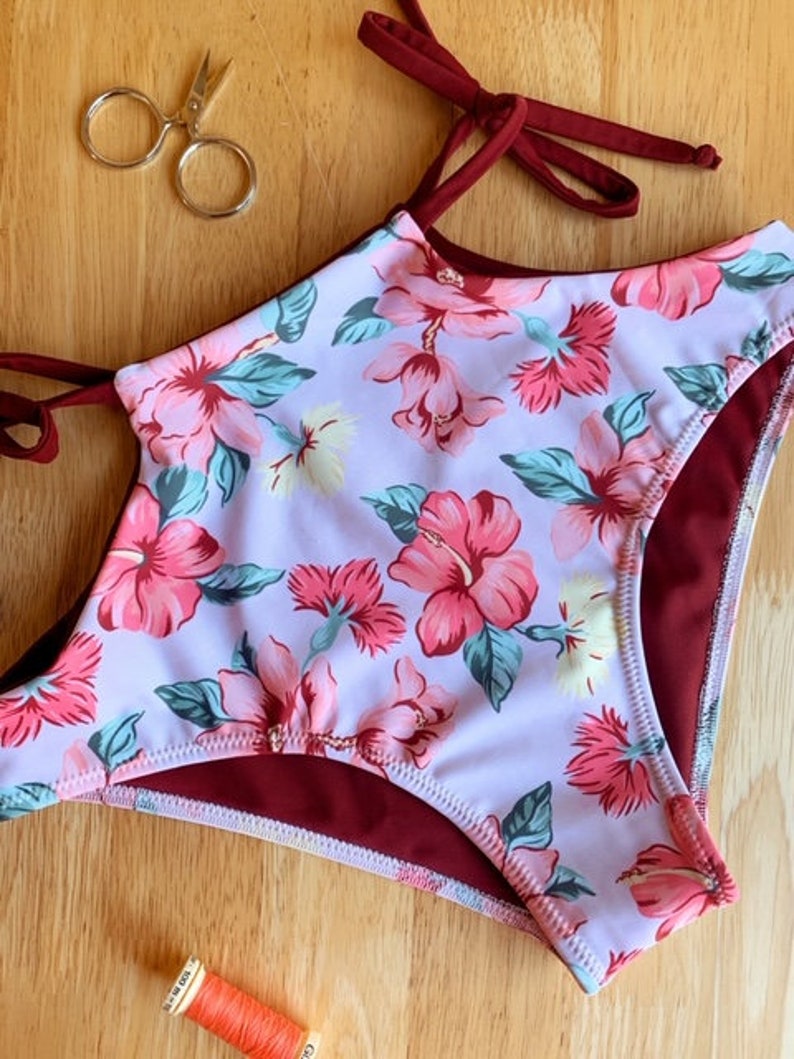 High Waisted Bikini Bottoms Sewing Pattern PDF Women's Etsy