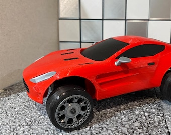 RC Drift Body for Losi Micro-B 1/24 – 3D Printed Sports Coupe with Lights, Mirrors & Vents