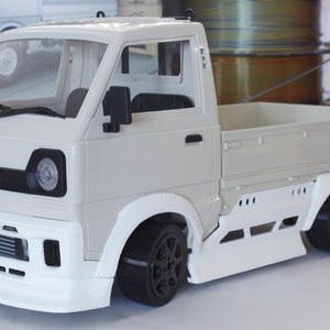 3D printed Drift Body Kit for WPL D12 1/10 Kei Truck