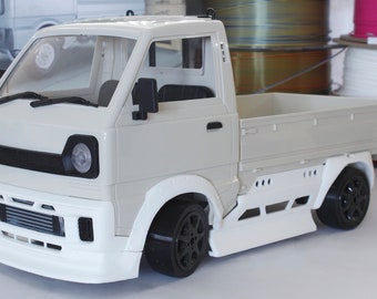 3D printed Drift Body Kit for WPL D12 1/10 Kei Truck