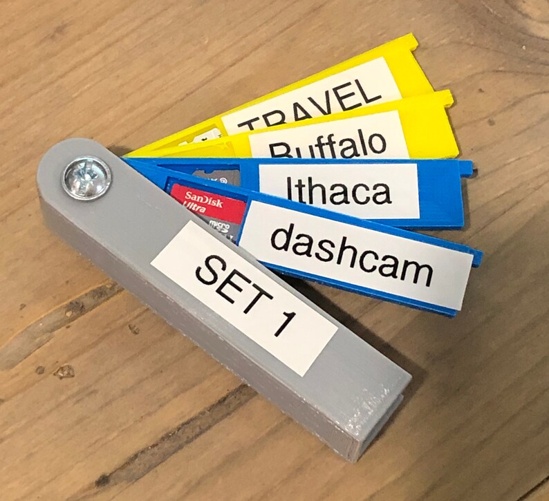 Microsd Card Case 3d Printed Etsy