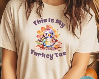 This Is My Turkey Tee tshirt, Unisex Short Sleeve Tee, Thanksgiving shirt, Turkey shirt, funny thanksgiving shirt, thanksgiving tshirt