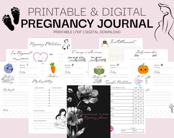 Planificateur de grossesse imprimable, Journal de grossesse, Suivi de grossesse, Organisateur de grossesse, Bump to Baby, Expecting Mom Journal, PDF