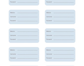 Password keeper, password tracker, password planner, simple password tracker, password log, password list, password printable,password sheet