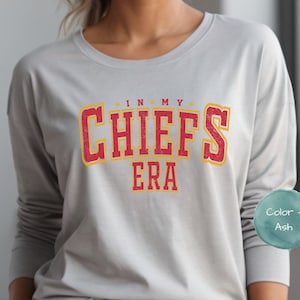 In My Chiefs Era Long Sleeve Shirt Kansas City Chiefs Taylor Crewneck shirt, Swift Chiefs Long sleeve shirt, in my era shirt, Kelce shirt