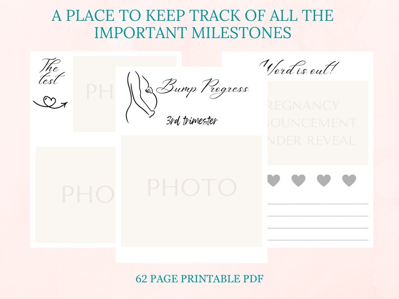 Printable Pregnancy Planner, Pregnancy Journal, Pregnancy Tracker ...