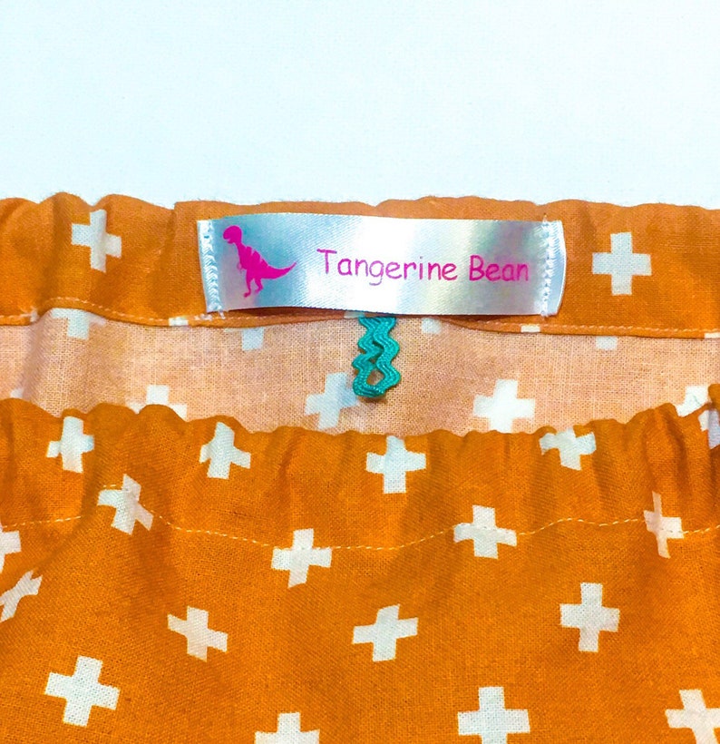 Burnt Orange & Teal Toddler 3T-4T Boho Skirt image 2