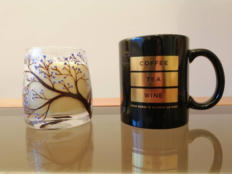 SPRING Candle  Unique personalised cherry blossom hand image 2