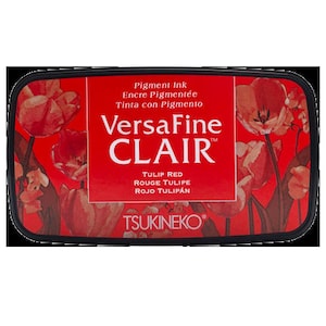 Tampon encreur VersaFine Clair, rouge tulipe par Tsukineko