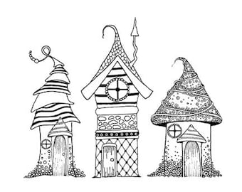 Zen Houses by Lavinia Stamps