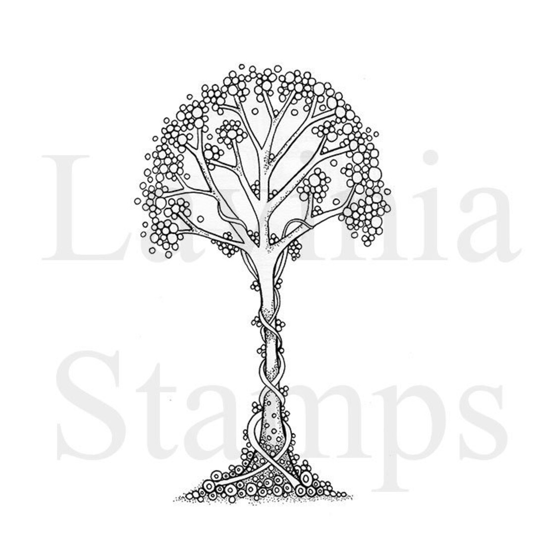 Zen Tree by Lavinia Stamps Etsy