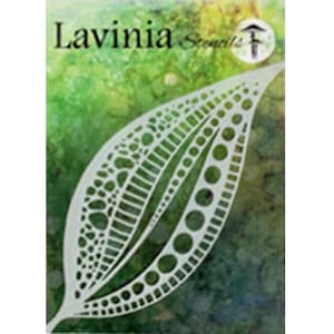 Pochoir grand masque en forme de feuille par Lavinia Stamps