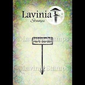 Stempel kruidentuinbord van Lavinia Stamps