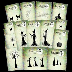 Collection La sorcière rêvée, lot de 14 timbres, août 2024, édition Lavinia Timbres