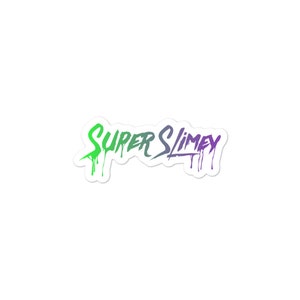 Super Slimey inspirierte Aufkleber