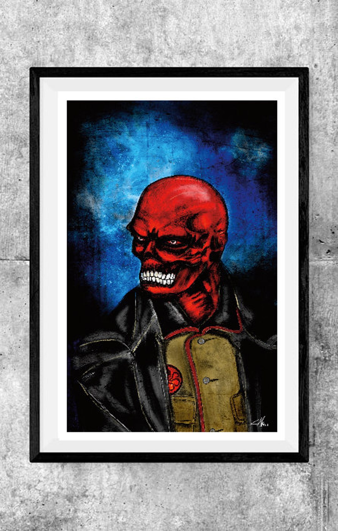 Red Skull 11” X 17” Digital Art Print - Etsy