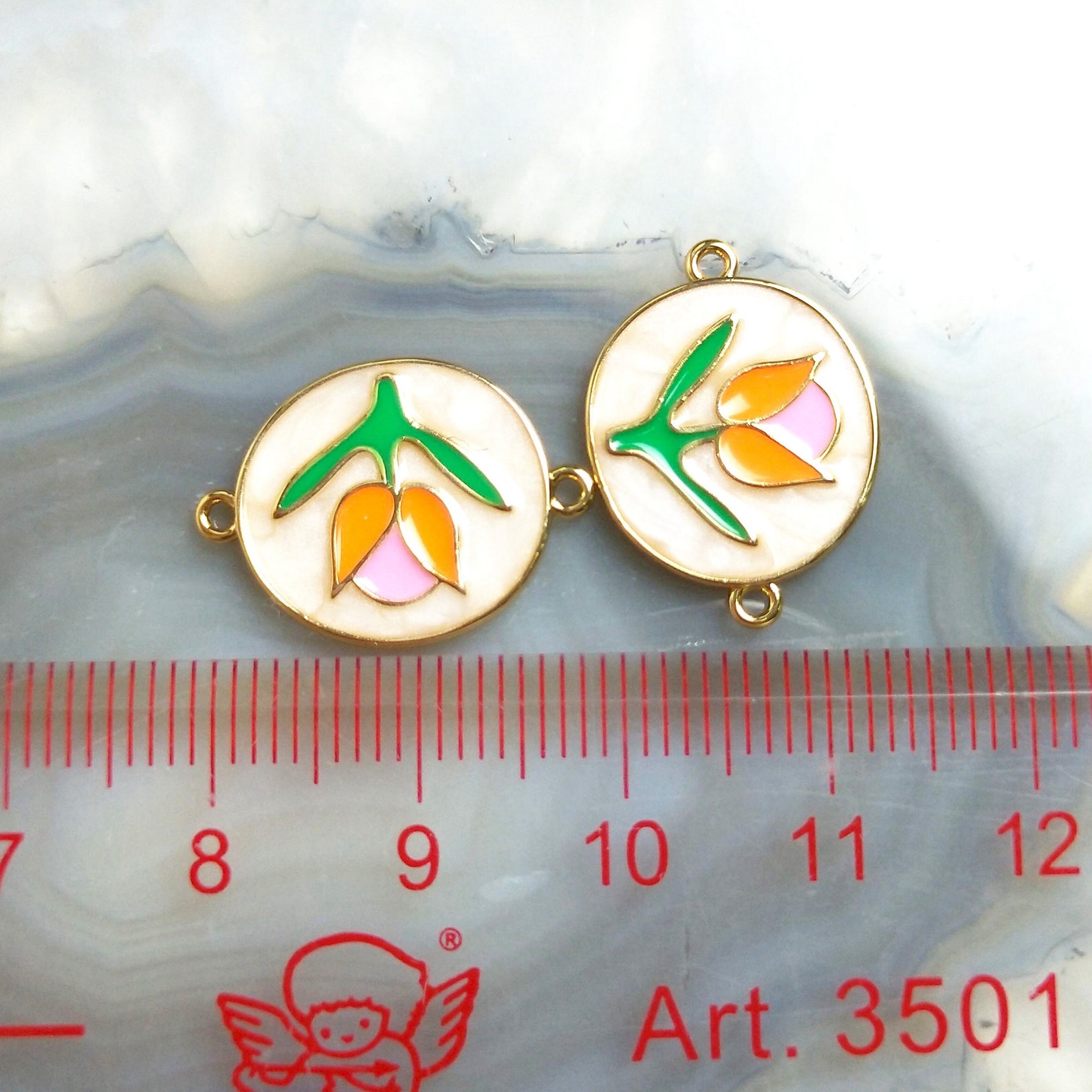 5pcs Flower Connector Rose Connector Charm for Necklace Etsy