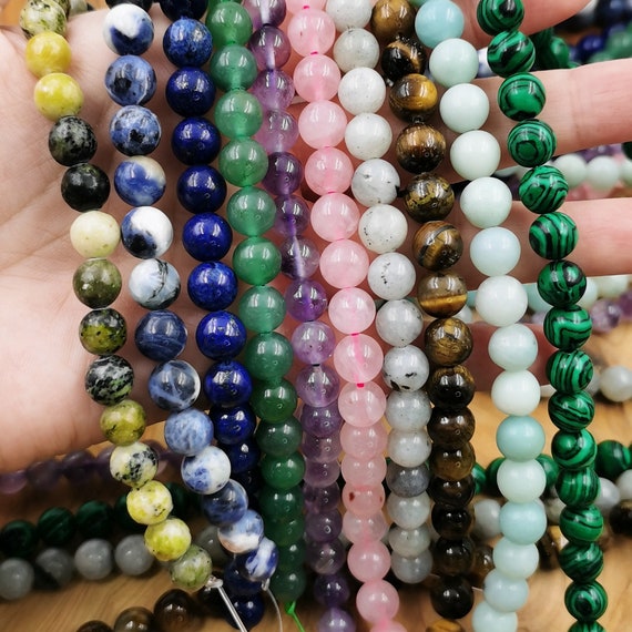 8mm natural crystal beads bracelets healing