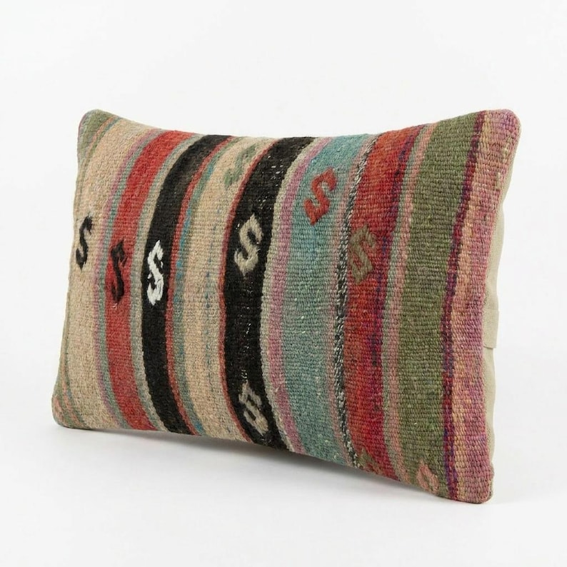 BohoGiftsStore Turkish Kilim Pillow Cover - Thumbnail 4
