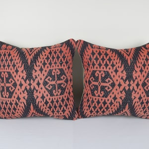 16&quot; X 16&quot;  Set of 2 Decorative Turkish Lumbar Rug Pillow Cover - Pair Vintage Bohemian Cushion Cover