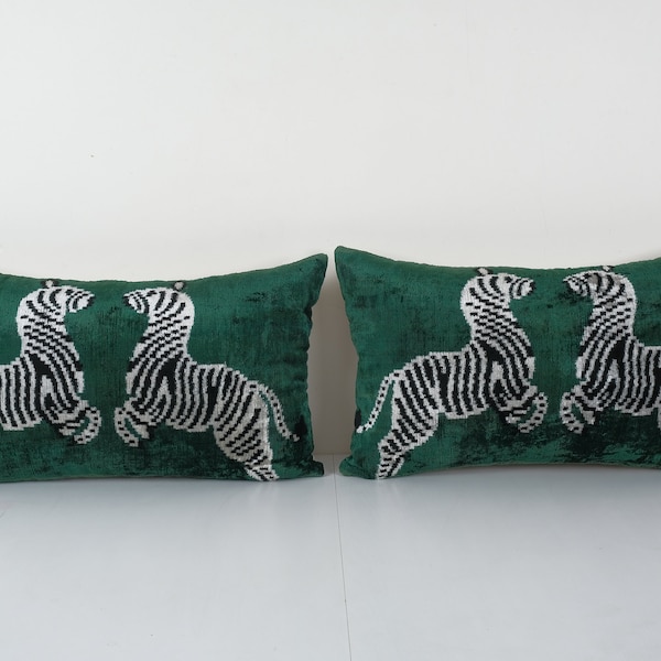 Zebra Lumbar Pillow Etsy