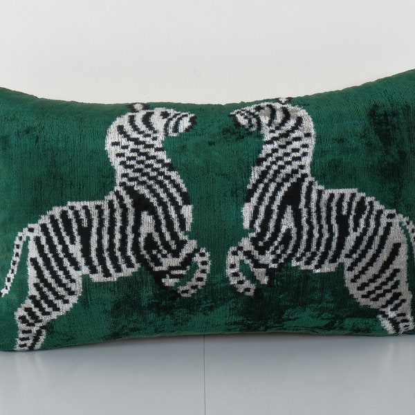 Zebra Lumbar Pillow Etsy