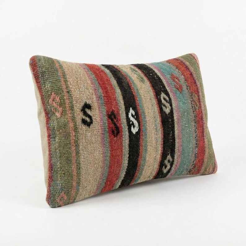 BohoGiftsStore Turkish Kilim Pillow Cover - Thumbnail 3