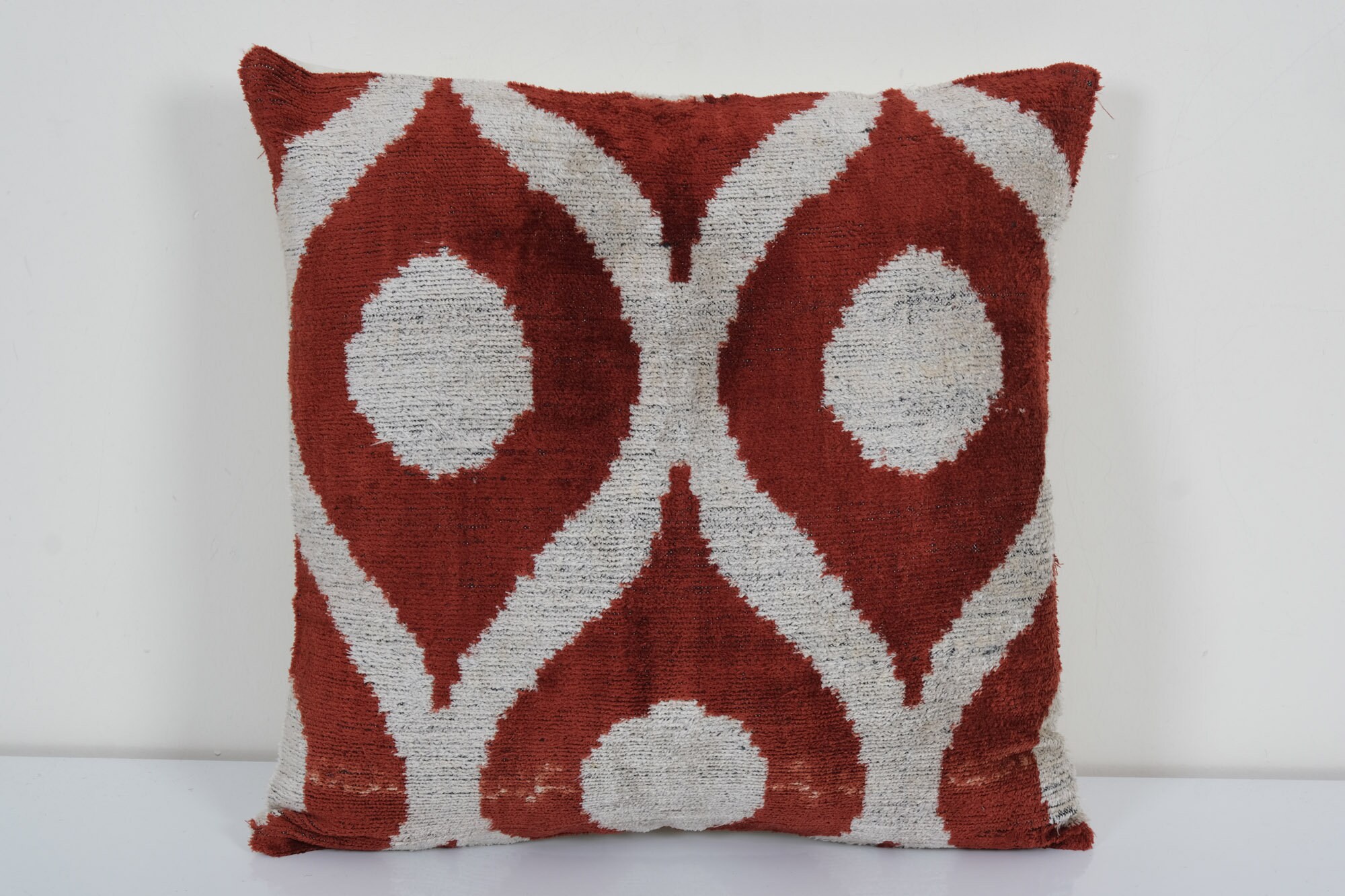 16 X 16 Velvet İkat Pillowhandmade Patchwork Etsy UK