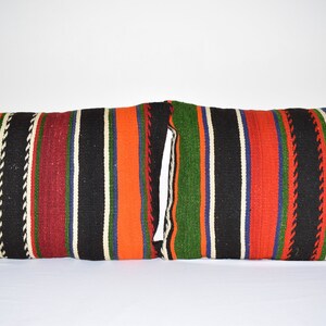18&quot; X 24&quot; Set of 2 Throw Pillows for Couch Lumbar Pillow Covers Woven Pillow Pillow Cover, Tribal Design Anatolian Cushion Cover