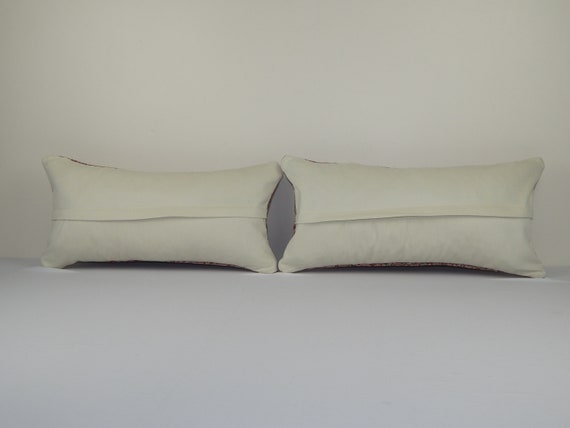 Soft Muted Color Matching Pillows, Faded Pair Lumbar, Oriental