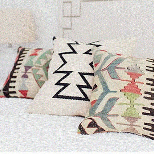 パッチワーク キリム クッションカバー、ペア トルコ キリム 枕 18
