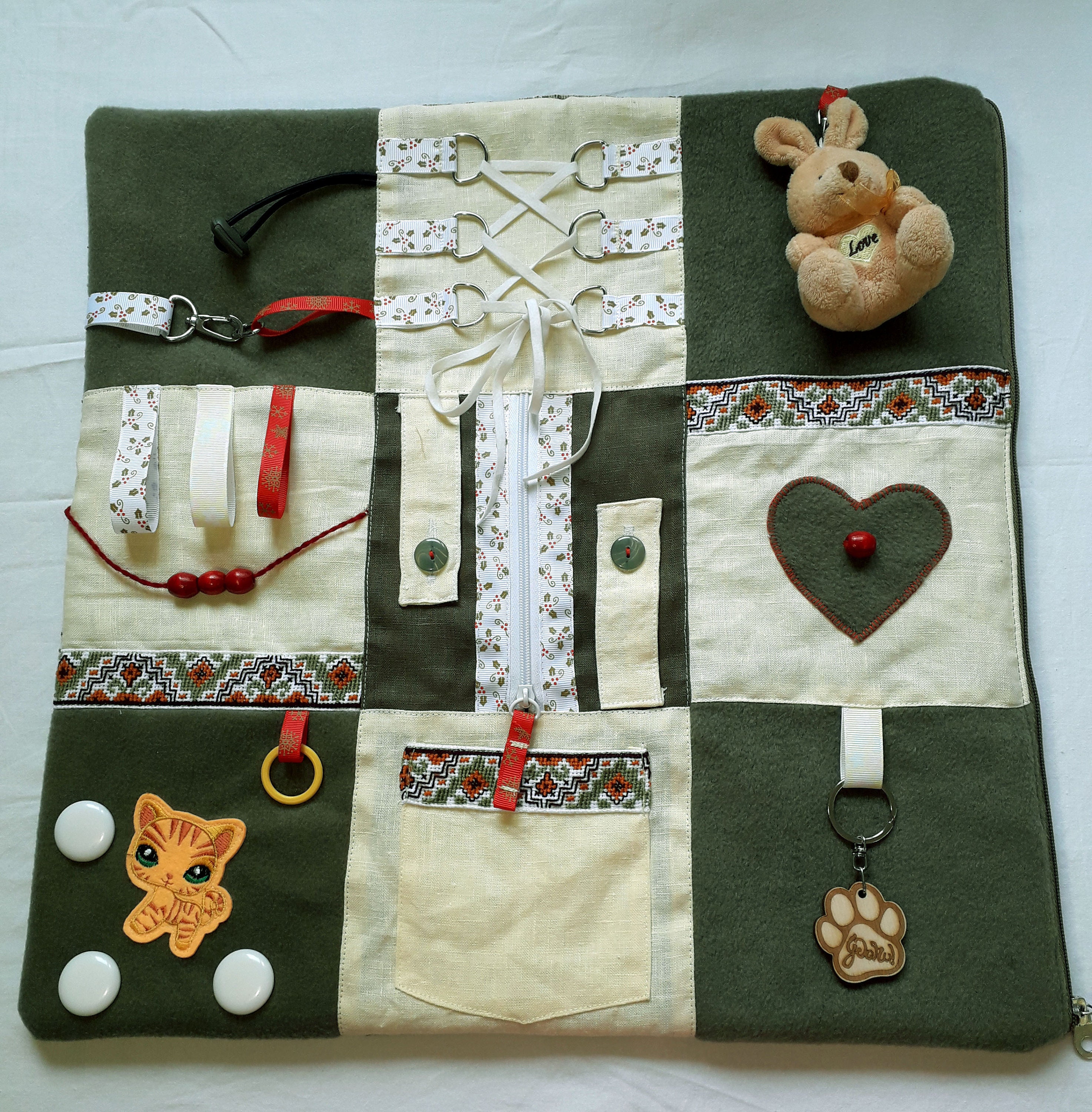 Dementia busy board Alzheimer's fidget quilt blanket Etsy