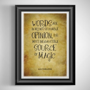 Inspirational Quote Wall Art: Words In My Most Humble Opinion - Kids Room Decor, Therapist Gift