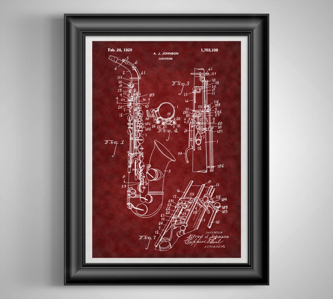 Saxophone Lesson Poster Saxophone Player Jazz Poster: Gift for Musicians, Music Teachers, and ...