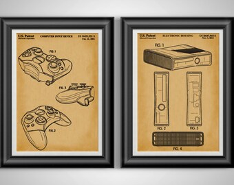 Xbox Gaming Wall Art Set: Unframed Video Game Decor for Teenagers, Boys & Girls Room